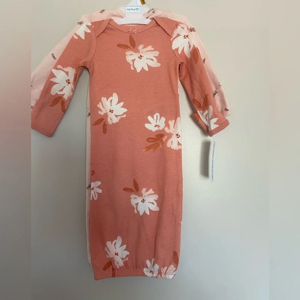 Carter's Pink Baby Dress with Embroidered Details